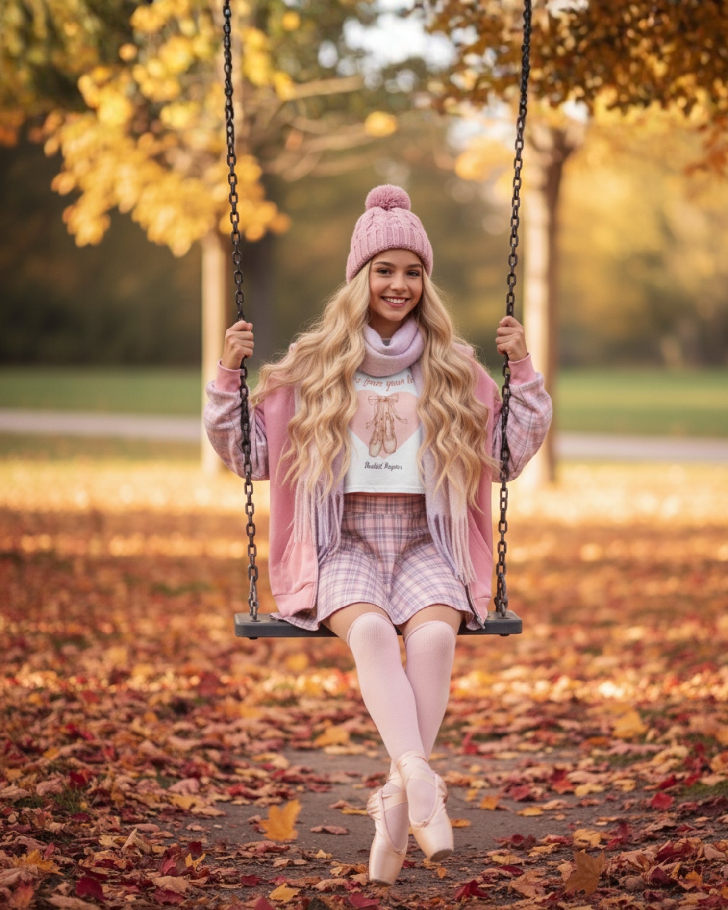 Pink Plaid Zip hoodie