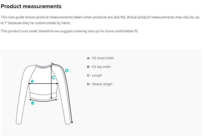 It's Wednesday long-sleeve crop top