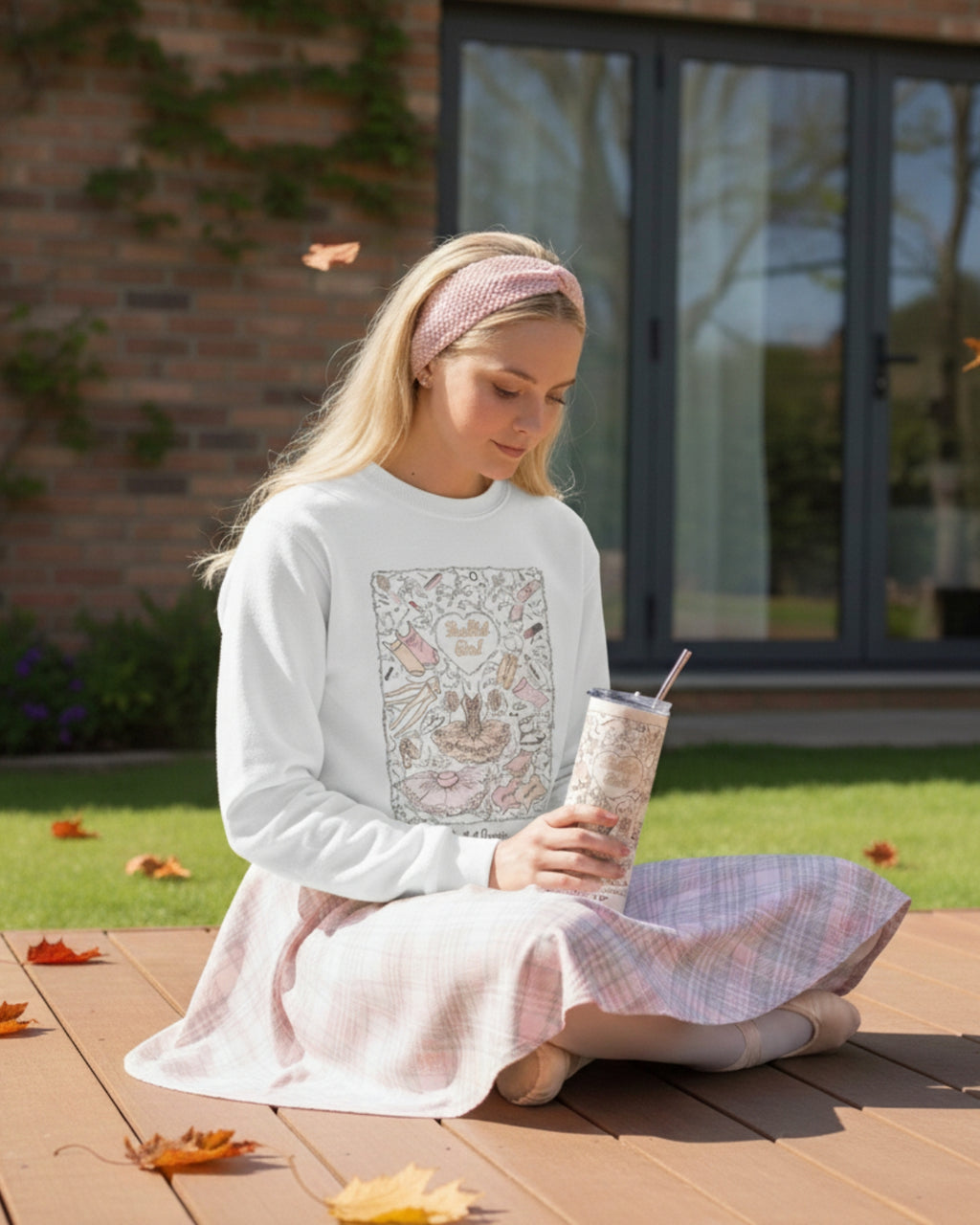 Ballet Girl Sweatshirt Adult