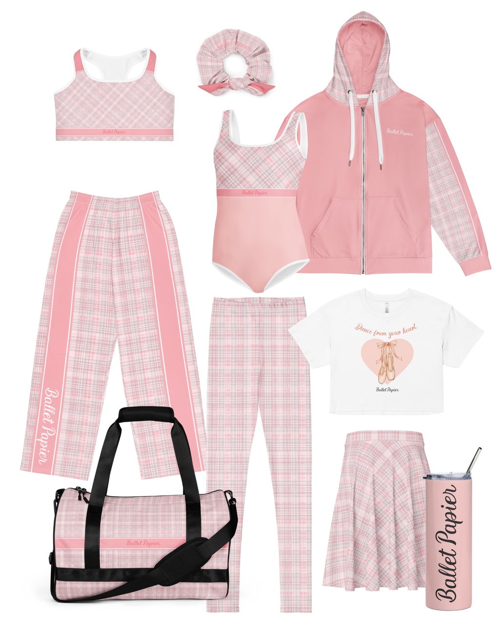 Pink Plaid Studio Bag