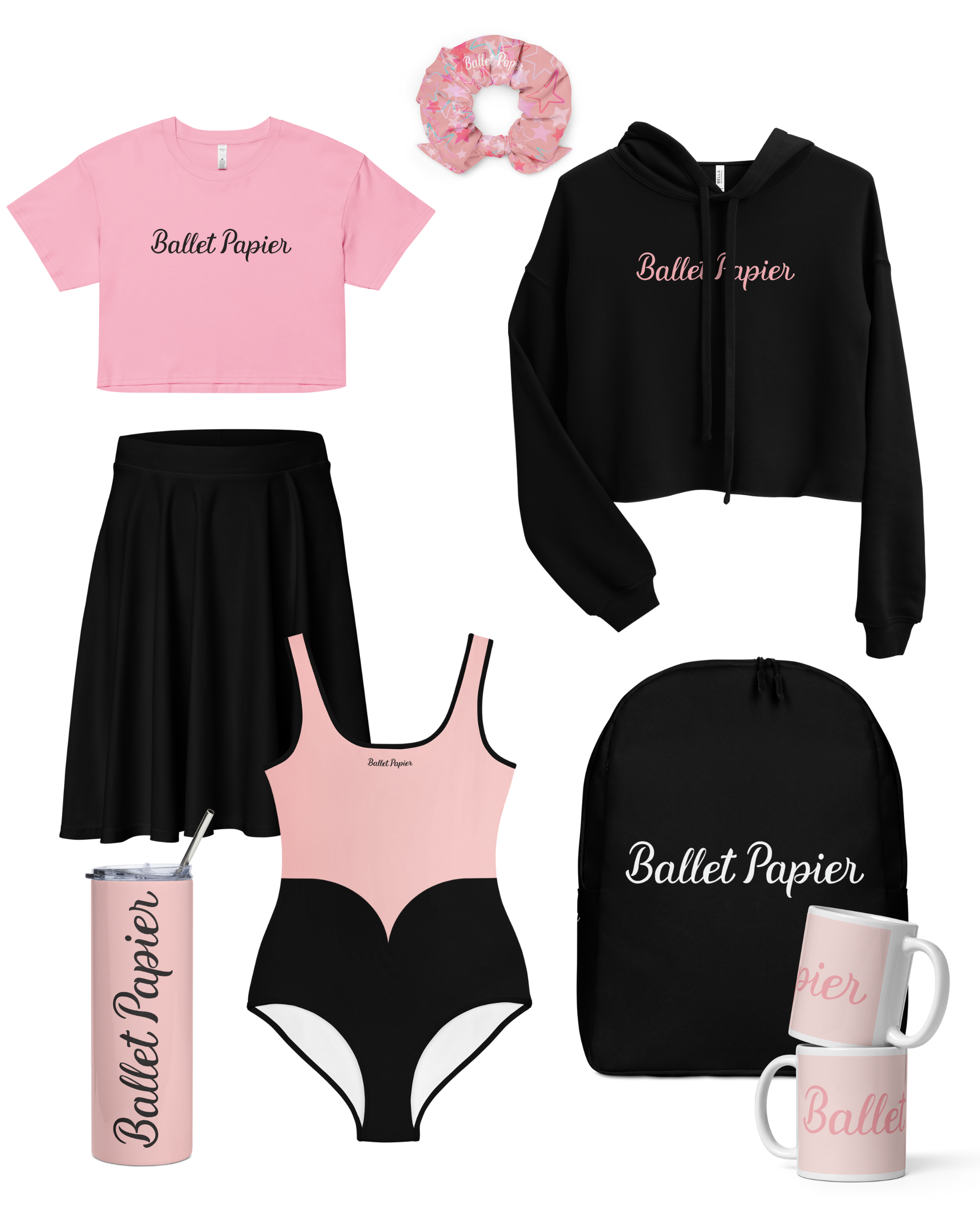 Ballet Papier Pink Crop Top