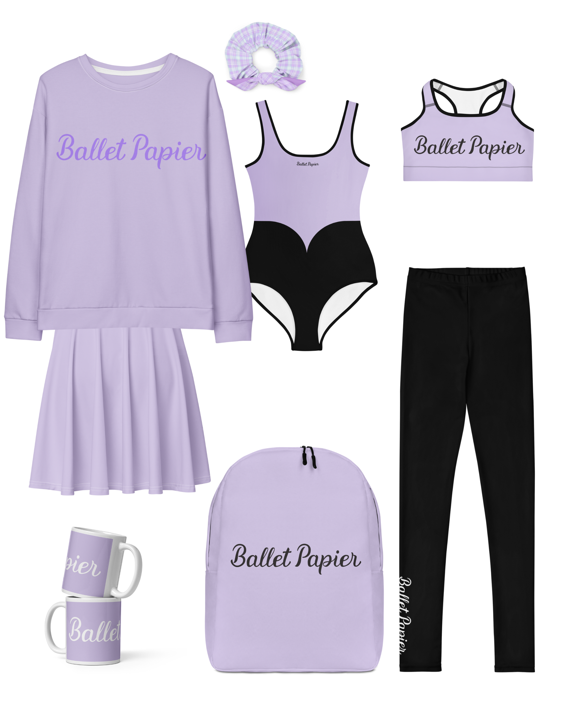 Ballet Papier Lilac Backpack