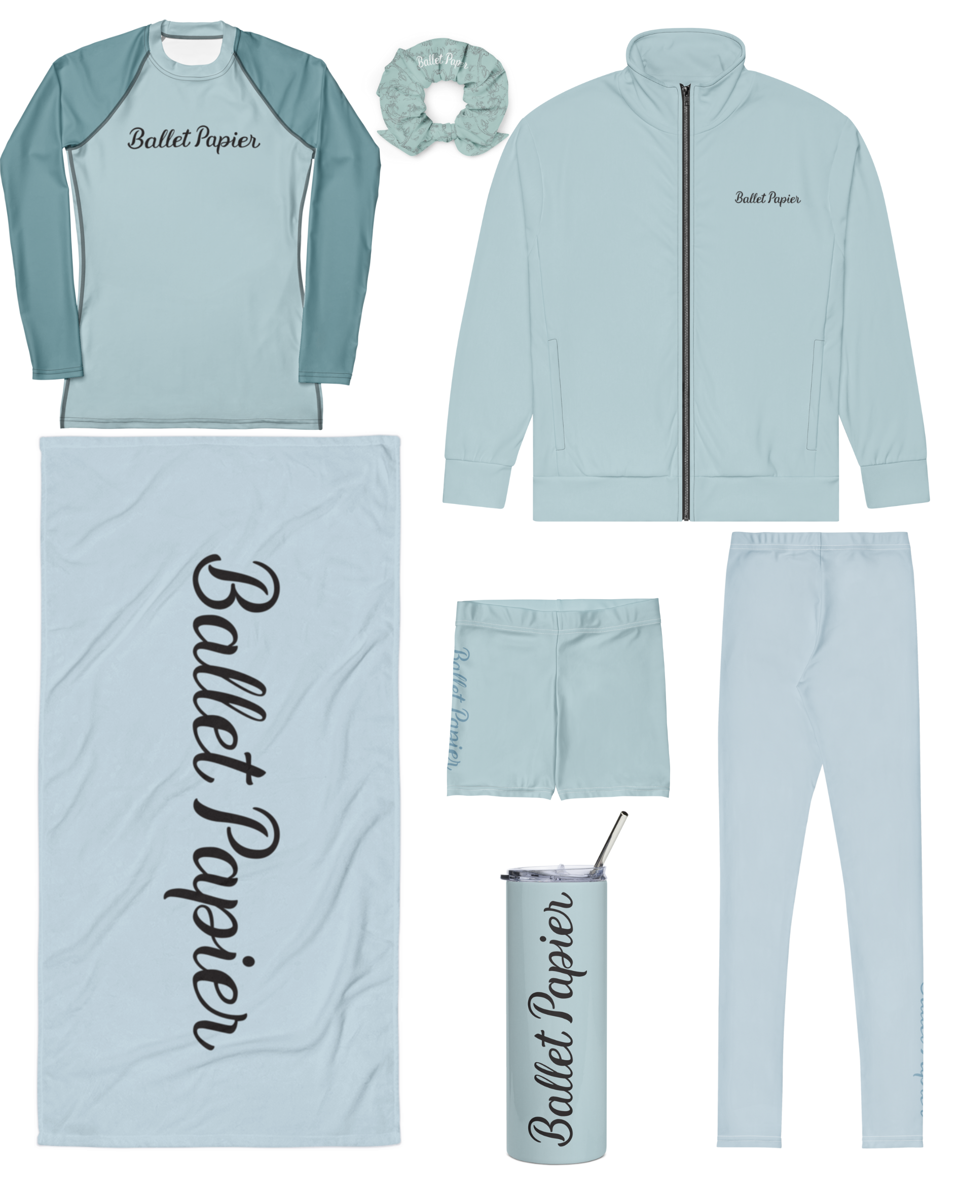 Ballet Papier Teal Towel