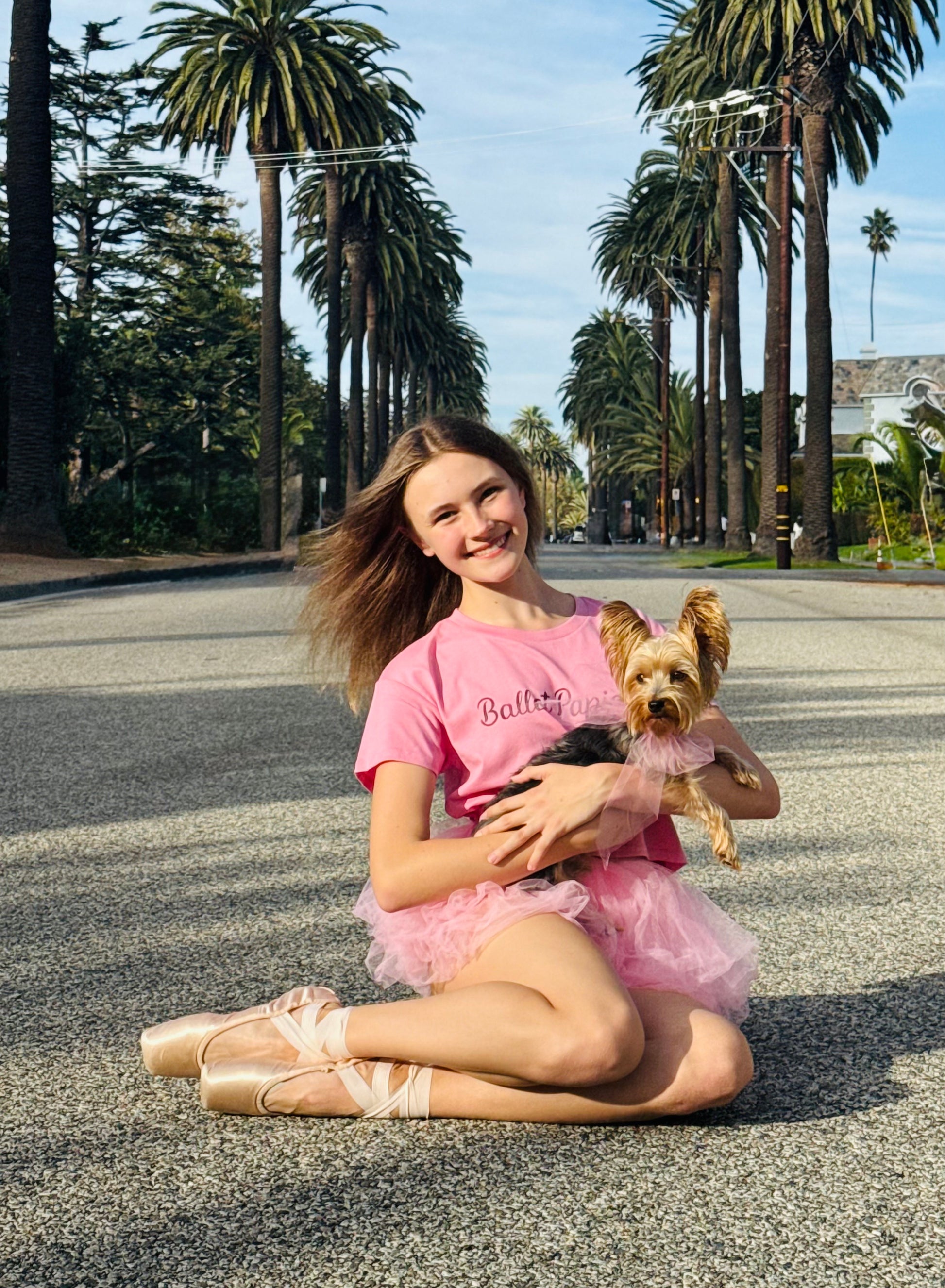 Ballet Papier Pink Crop Top