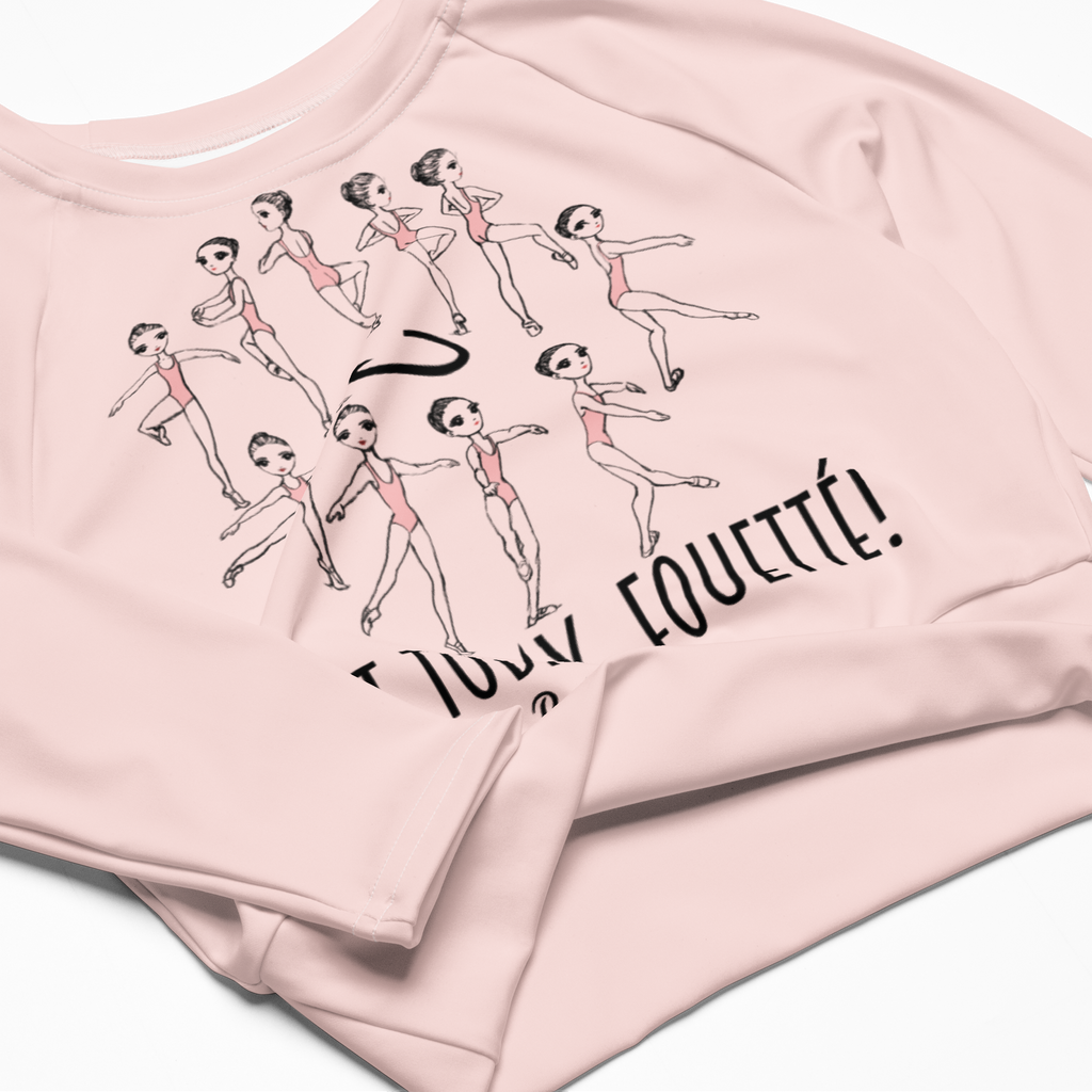 Not Today Fouetté Recycled long-sleeve crop top