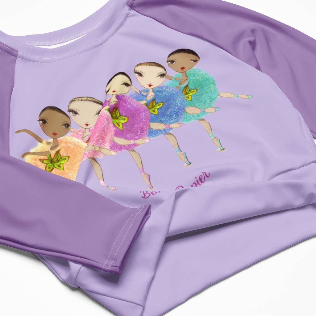 Ballet Friends Recycled long-sleeve crop top