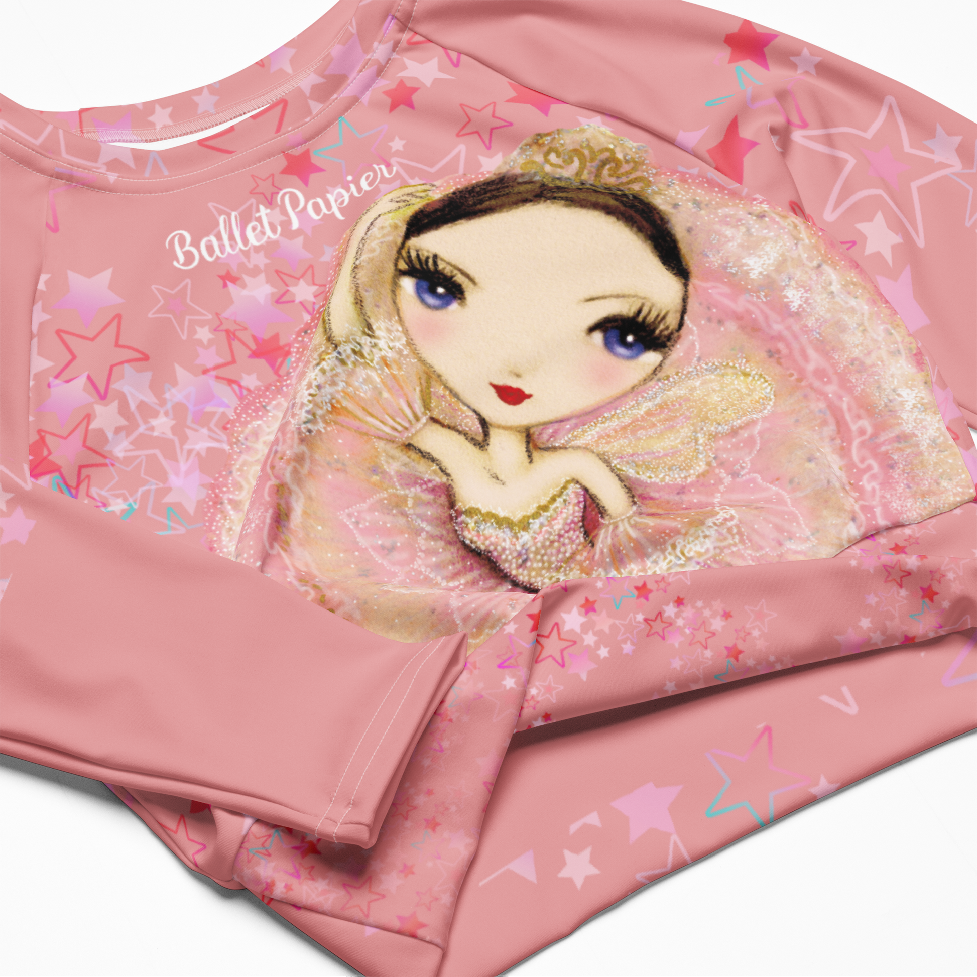 Sugar Plum Fairy Recycled long-sleeve crop top